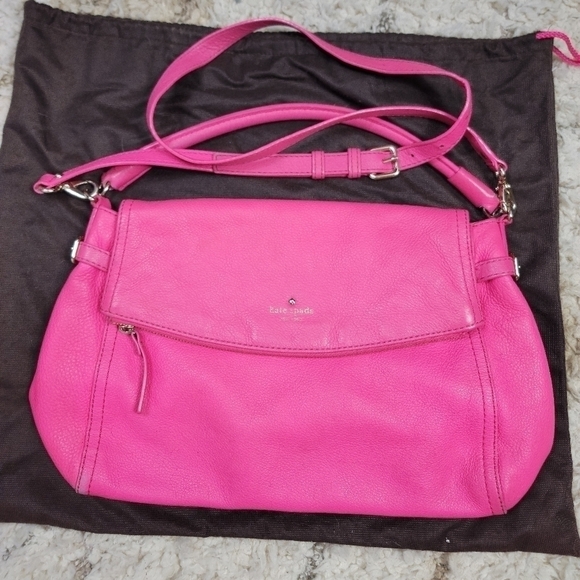 Kate Spade Pink Pebble Leather Shoulder Bag - Picture 1 of 6